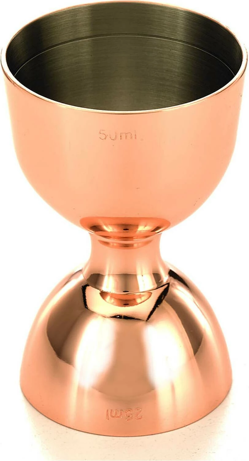 Jigger për bar BarFly 25/50 ml buzë e drejtë çelik inox 18/8 bakër