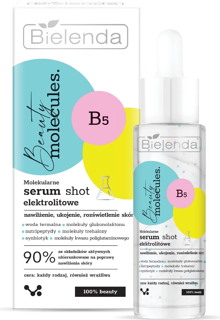 Serum për fytyrë Bielenda Beauty Molecules Molecular Electrolyte Serum Shot për femra, 30g