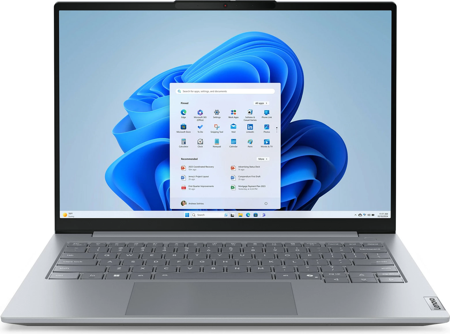 Laptop Lenovo ThinkBook 14 G8 IAL, Core Ultra 9, 16GB RAM, 512GB SSD, 14" WUXGA, Windows 11 Pro, Gri Arktik