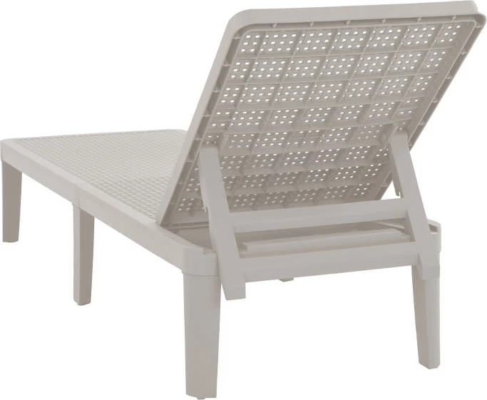 Shezlong Seagull, ngjyrë gri e çelët, 191x55x29