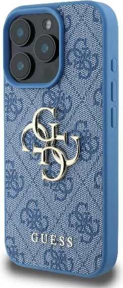 Mbështjellës Guess 4G Big Logo për iPhone 16 Pro Max, Kaltër