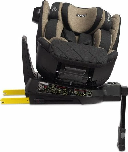 Ndenjëse për veturë Caretero Turox i-Size 40-150 cm, ISOFIX, 360° rrotulluese, Khaki (gjelbër)