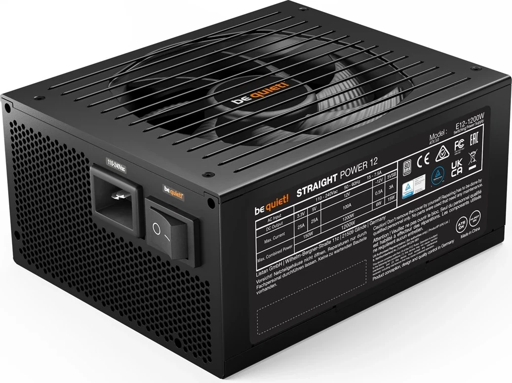 Njësi furnizimi me energji BE QUIET! Straight Power 12 1200 W ATX e zezë