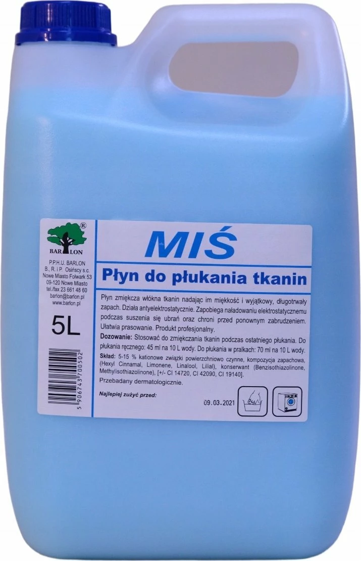 Zbutës rrobash Barlon Bear 5 L, blu
