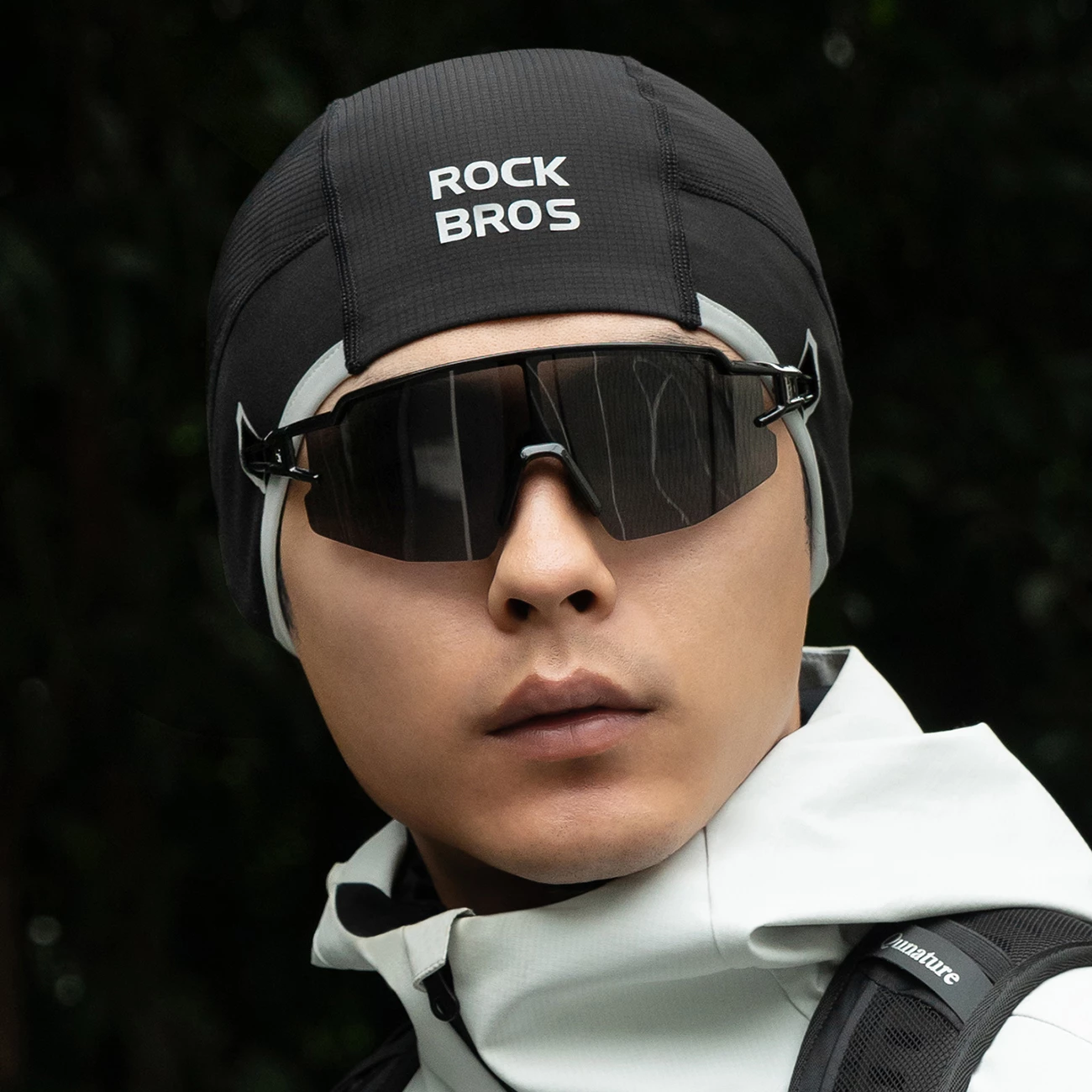 Kapelë çiklizmi dimërore Rockbros M016, windproof, fleece, 54-61 cm, e zezë