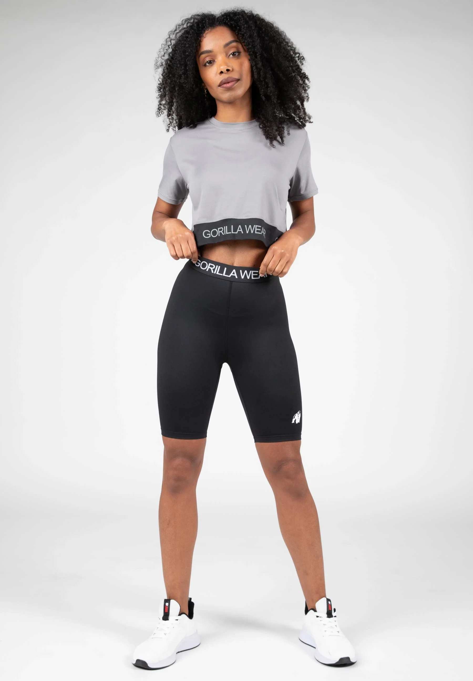 Colby Cropped T-Shirt - Gray [Madhësia: XS]
