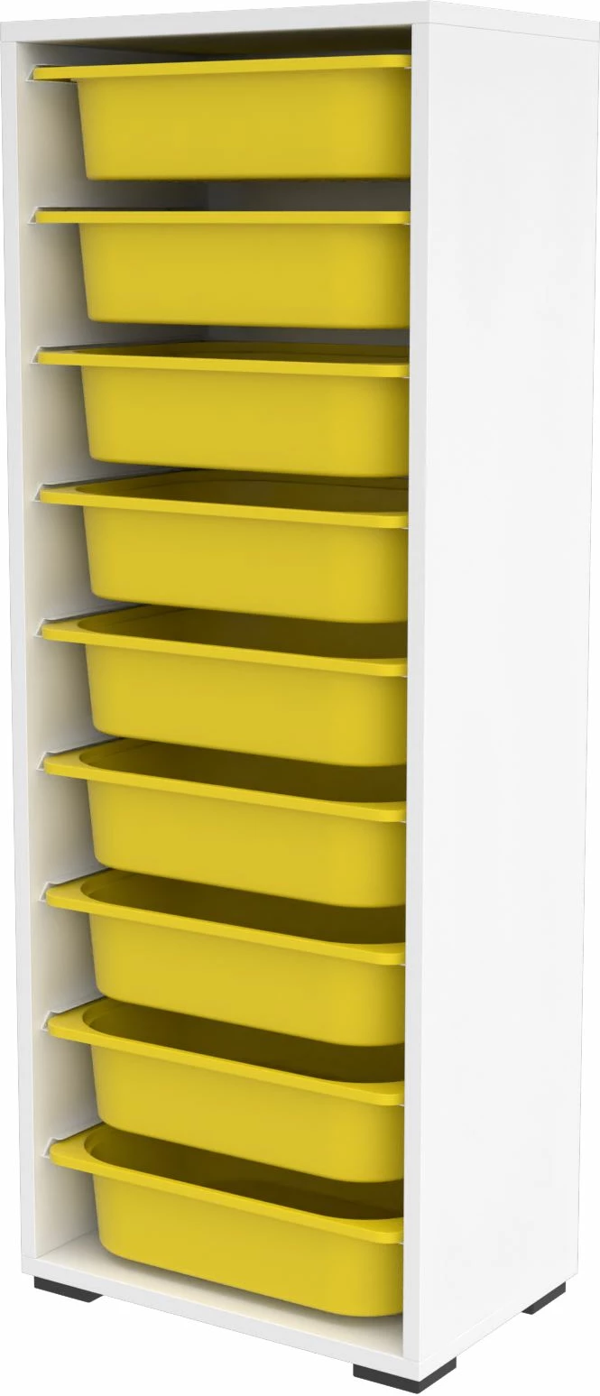 Dollap multifunksional Hanah Home, Zola 9N, bardhë-verdhë