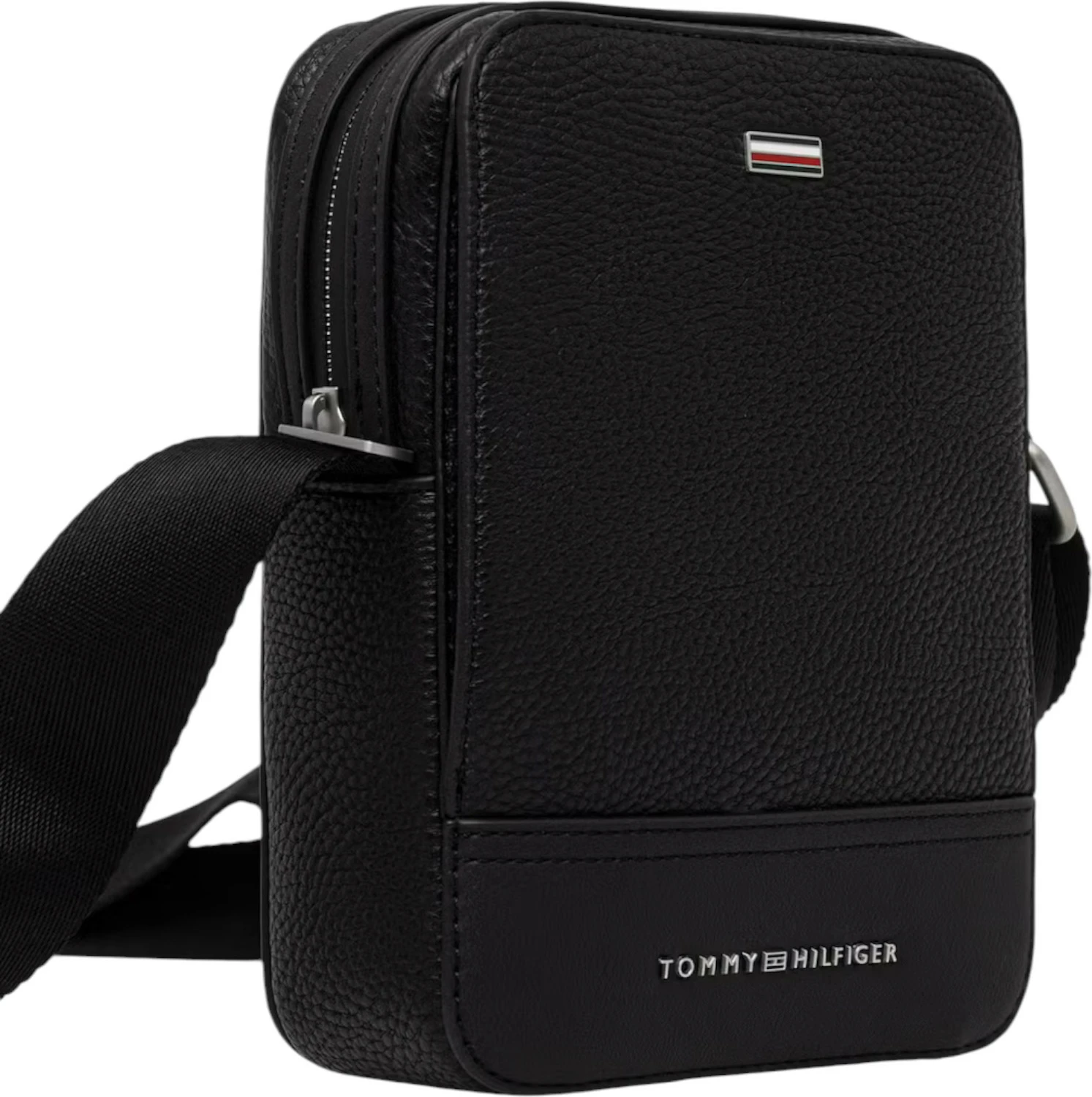 Çantë crossbody Tommy Hilfiger TH Central Mini Reporter AM0AM14433, për meshkuj, e zezë