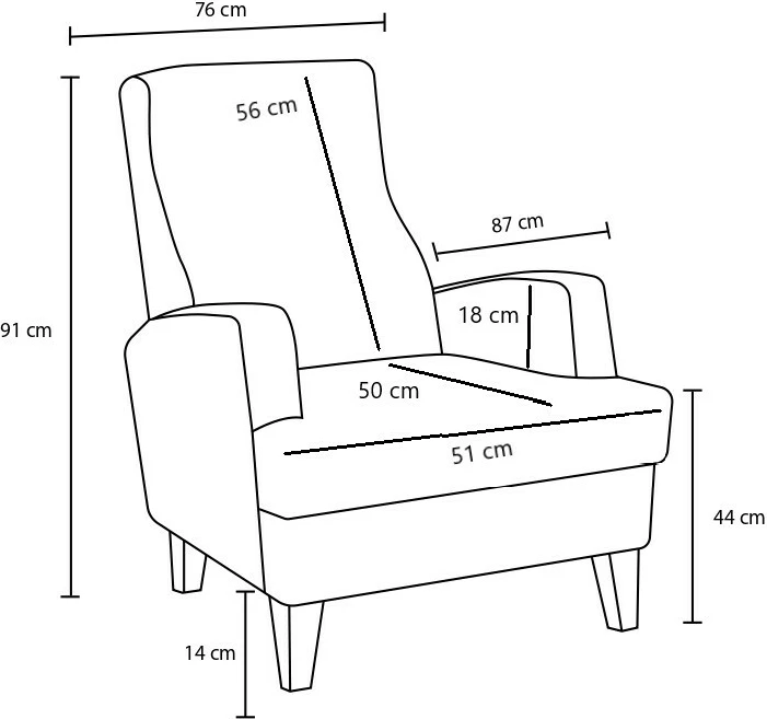 Karrige një vendëshe Atelier del Sofa, Aly, ngjyrë gri