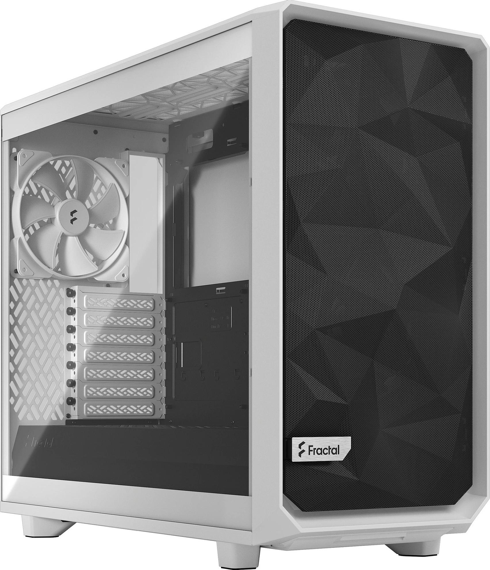 Kasë Fractal Design Meshify 2 Lite, Midi Tower ATX/EATX, Tempered Glass, e bardhë