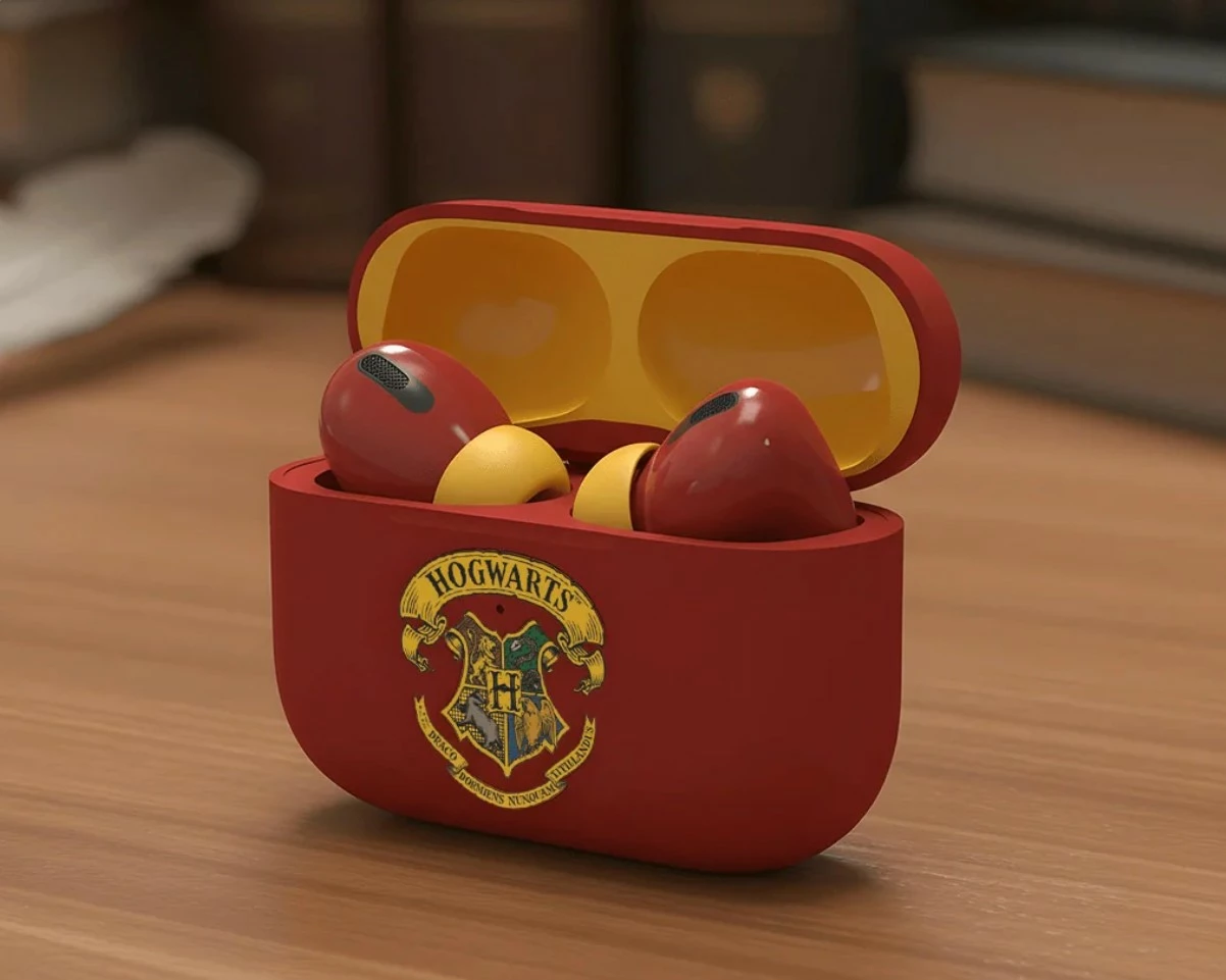 Kufje Moye Harry Potter True Wireless, Bluetooth 5.4, USB-C, Kuqe/Verdhë