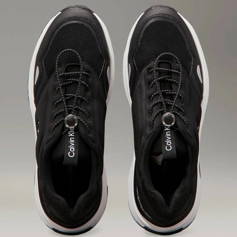 Atlete femra Calvin Klein LOW CUT LACE-UP SNEAKERS V3X9-83010-1464999, të zeza [Madhësia: 36]