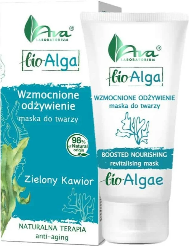 Maskë për fytyrë për femra Ava Laboratorium Bio Alga Face Mask Enhanced Skin Nourishment, 50ml