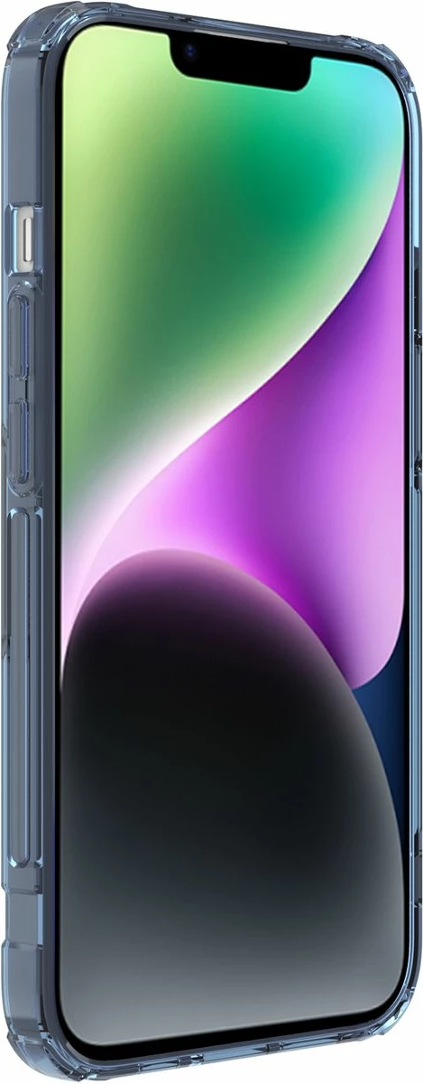 Mbështjellës Nillkin Nature Pro për iPhone 15 Plus, me MagSafe, transparent/blu