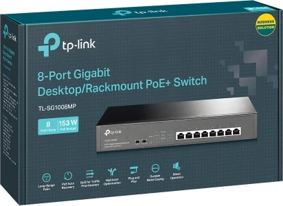 Switch TP-LINK TL-SG1008MP 8-port Gigabit PoE+ 153W, i zi