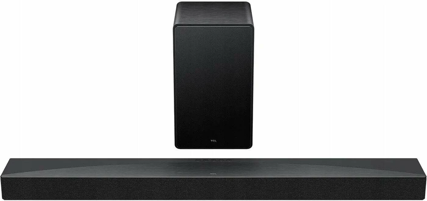 Soundbar TCL Q65H 5.1 580 W me subwoofer pa tela, set 2 copë, e zezë