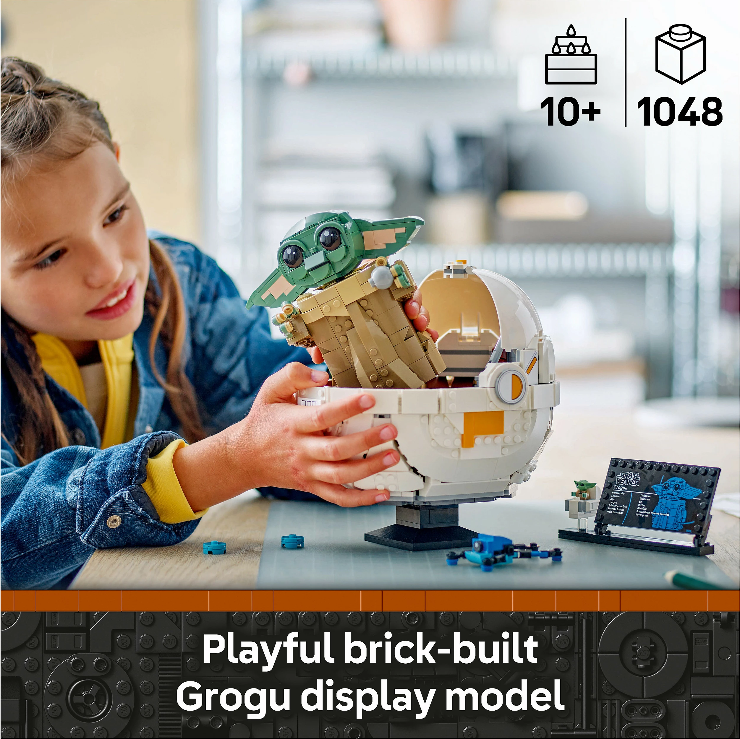 Set ndërtimi LEGO Star Wars Grogu, shumëngjyrësh