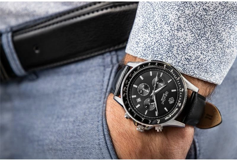 Orë dore për meshkuj Giewont, e zezë