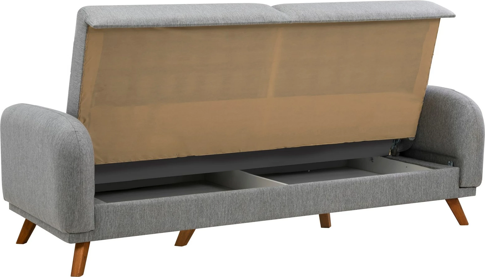 Set divan-krevat Hera, ngjyrë gri, Atelier del Sofa