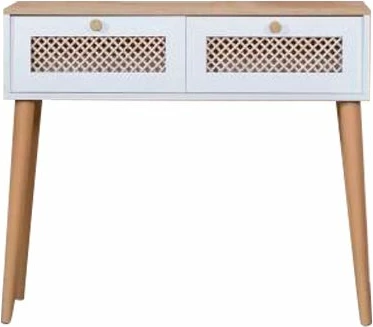 Komodë Skye Decor, ngjyrë e bardhë dhe lis, Goose