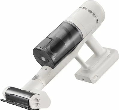 Fshesë me korrent vertikale Roborock H60 Hub 115 AW, stacion vetëzbrazës 2 L, bateri e heqshme 60 min, ekran LED, dritë jeshile, bardhë/zi