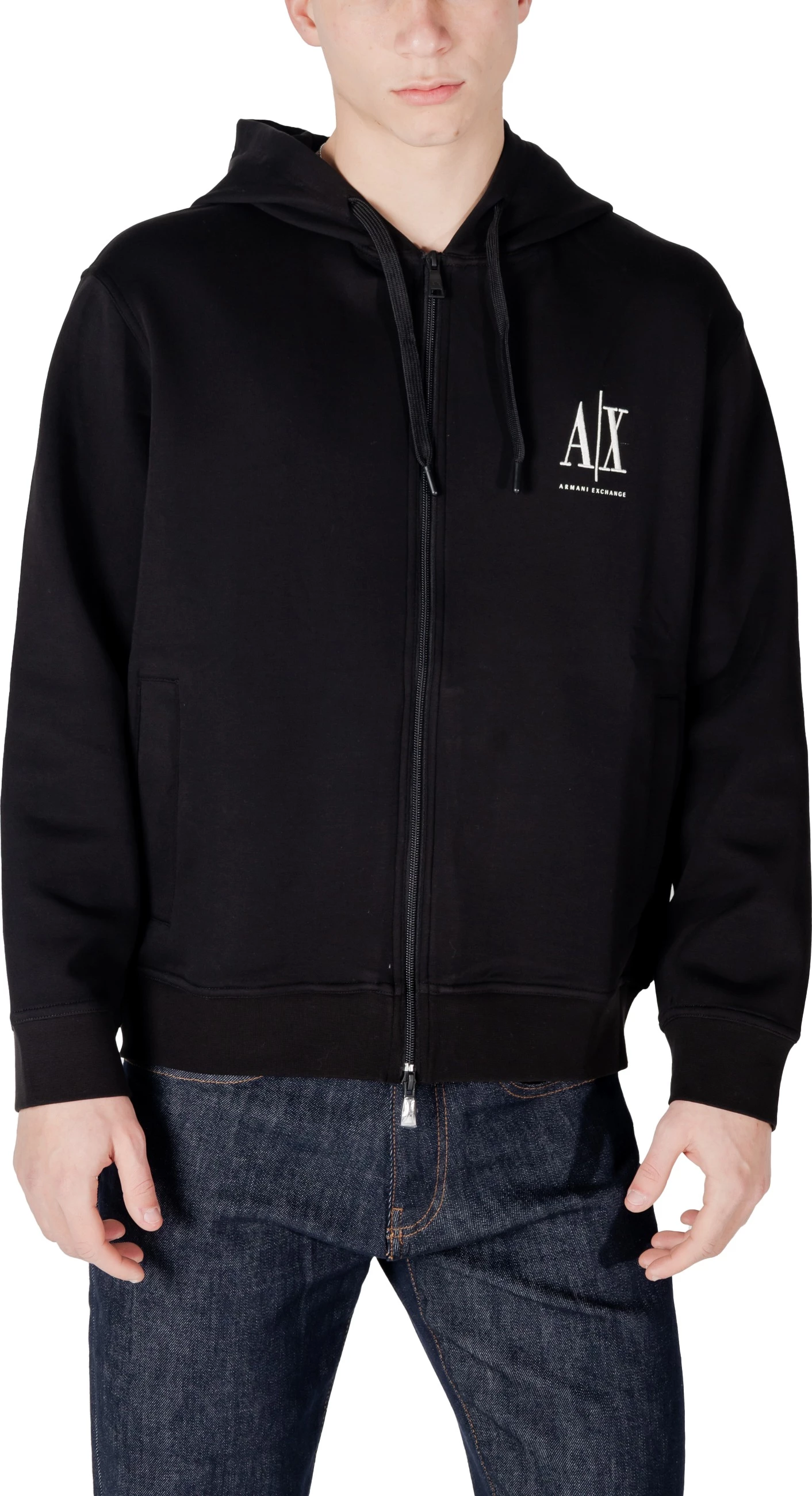 Duks me kapuç për meshkuj Armani Exchange XM000371 AF10818, i zi