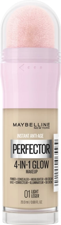 Instant Anti-Aging 4-In-1 Glow Perfector Maybelline New York, 01 Light, 20 ml