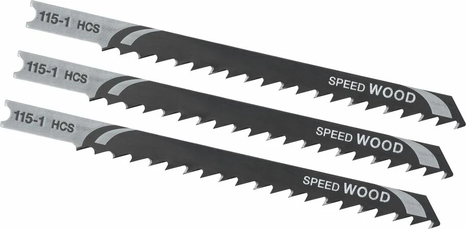 Tehe për sharrë jigsaw Stanley STA21033, U-Shank, 60 mm për dru, 3 copë