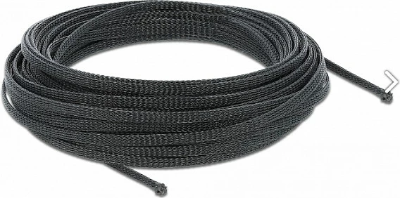 Mangë e gërshetuar për kabllo DeLOCK 18847, 3 mm, poliester, e zezë