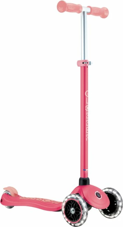 Trotinetë për fëmijë Globber PRIMO PLUS GLOW LIGHTS 443-110, rozë