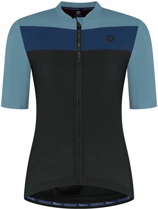 Maicë sportive femra Rogelli, e zezë/e bardhë