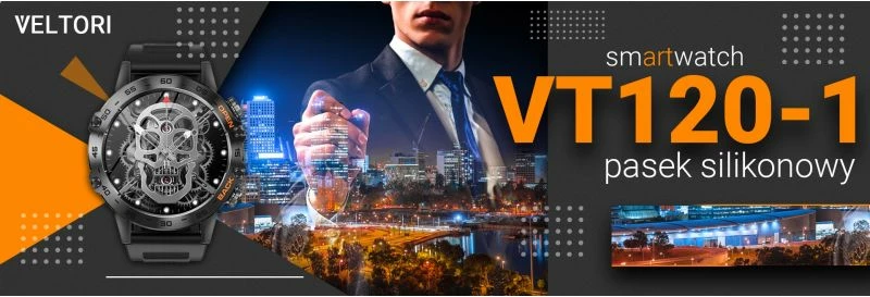 Smartwatch VELTORI unisex, e zezë