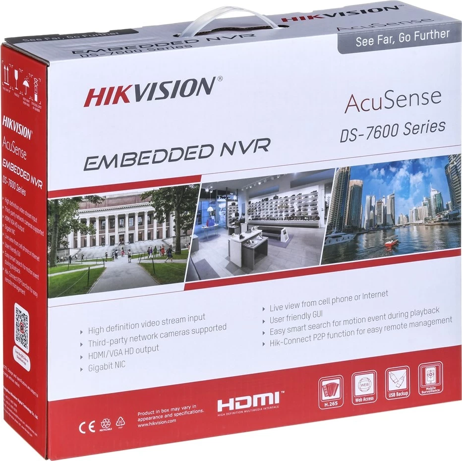 Regjistrues video Hikvision DS-7608NXI-K1/8P, PoE, 1U, i zi