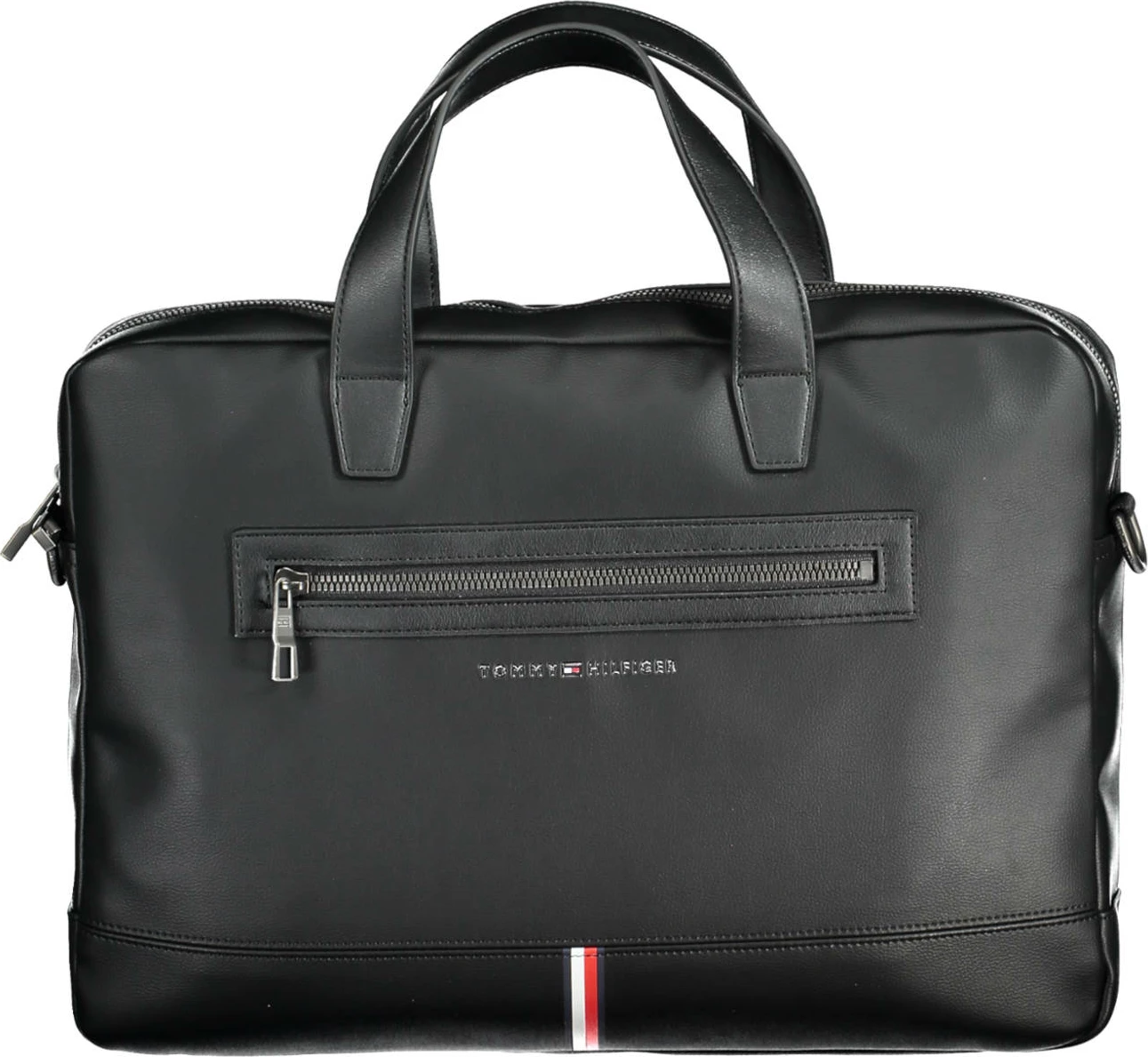 Çantë pune TOMMY HILFIGER MAN BLACK BRIEFCASE, meshkuj, e zezë