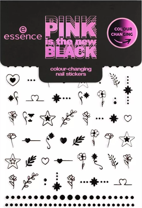 Essence - *PINK is the new BLACK* - Colour-changing Nail Stickers