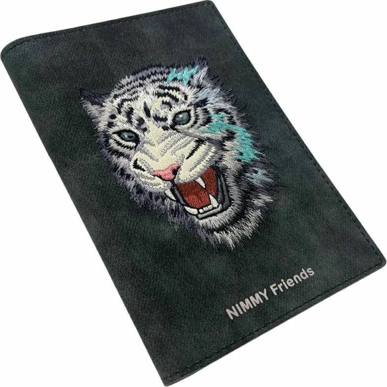 Portofol pasaporte Nimmy Raptor Tiger, gri