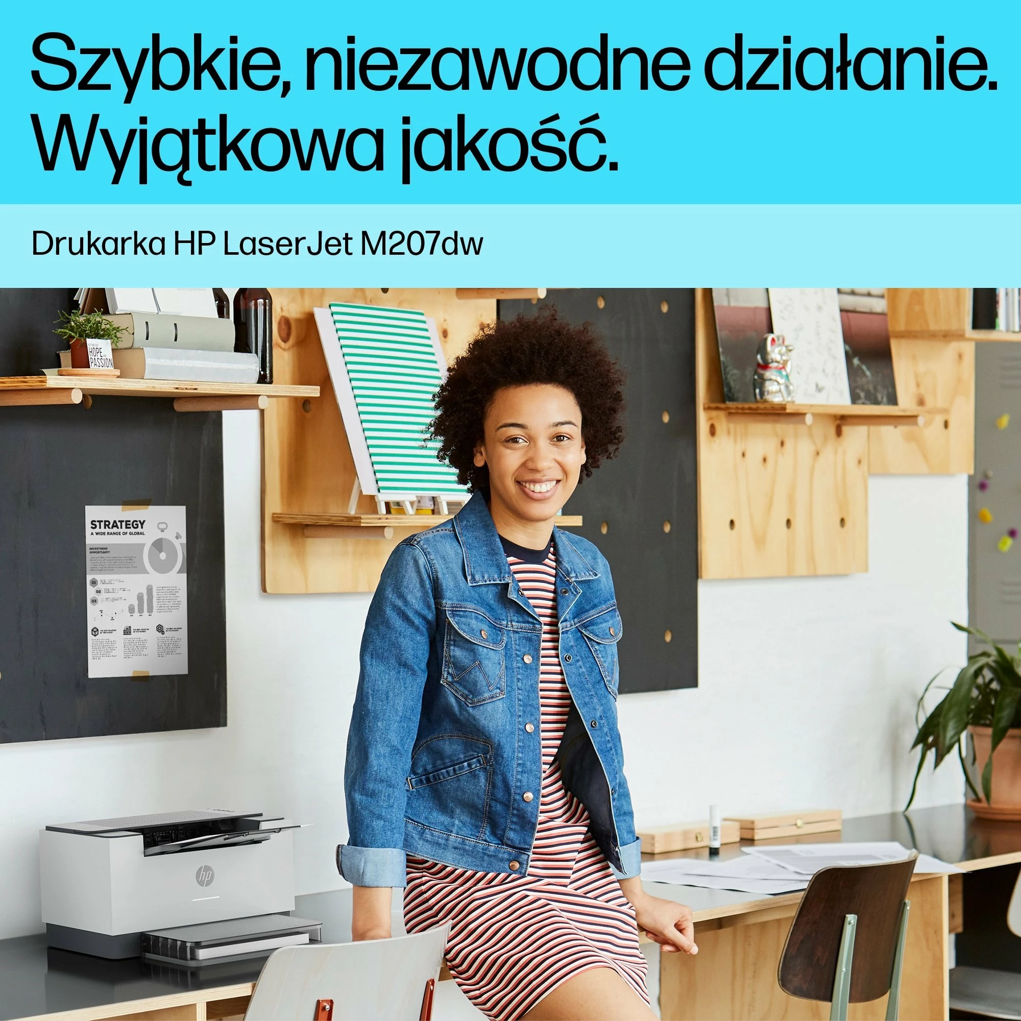 Printer lazer HP LaserJet M207dw (8J9K9F) A4, duplex, Wi‑Fi/Ethernet, 27 ppm, 600x600 dpi, e bardhë