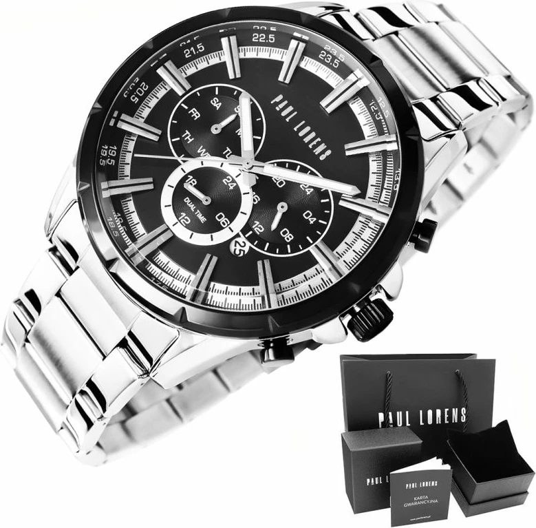 Orë dore për meshkuj Paul Lorens, argjendtë