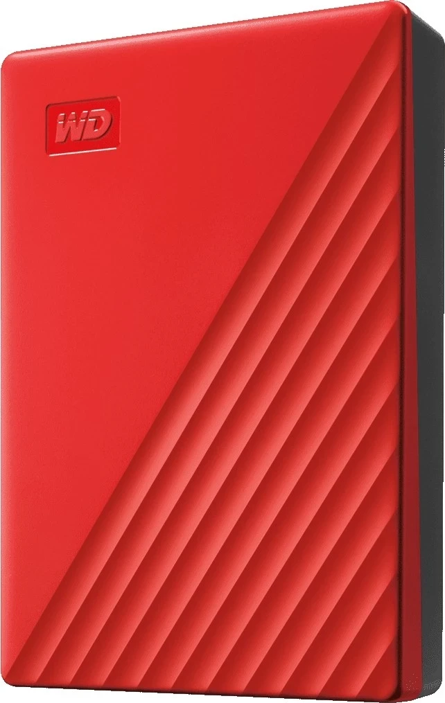 Hardisk i jashtëm WD, My Passport 4TB, i kuq