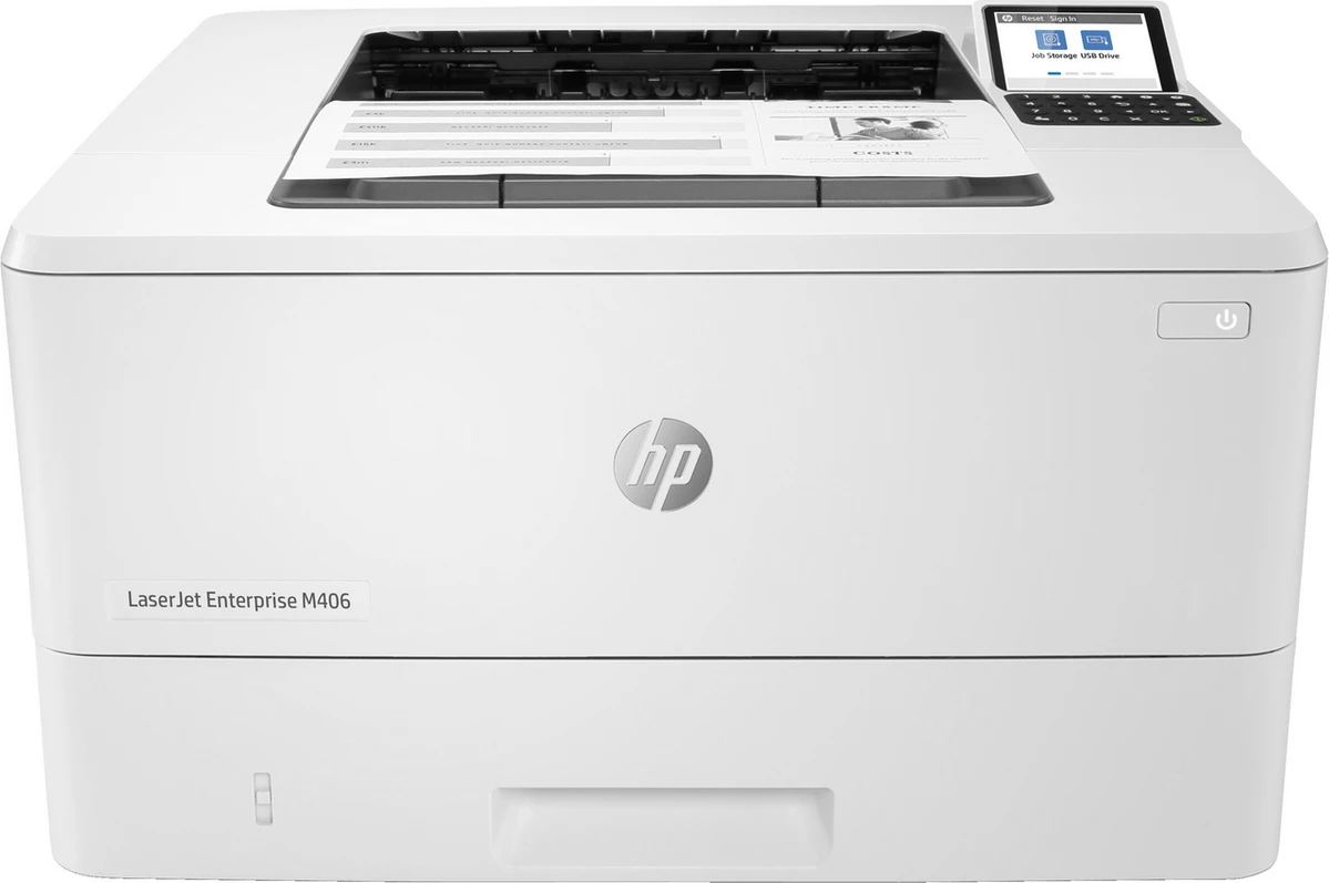 printer HP LaserJet Enterprise M406dn 3PZ15A#B19 monokrom Black/White