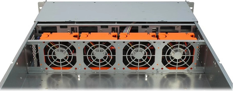 Kasë serveri Inter-Tech IPC 2U-2408, Rack 19", 2U, Hot-swap, 10x 2.5" + 2x 3.5", e zezë/inox