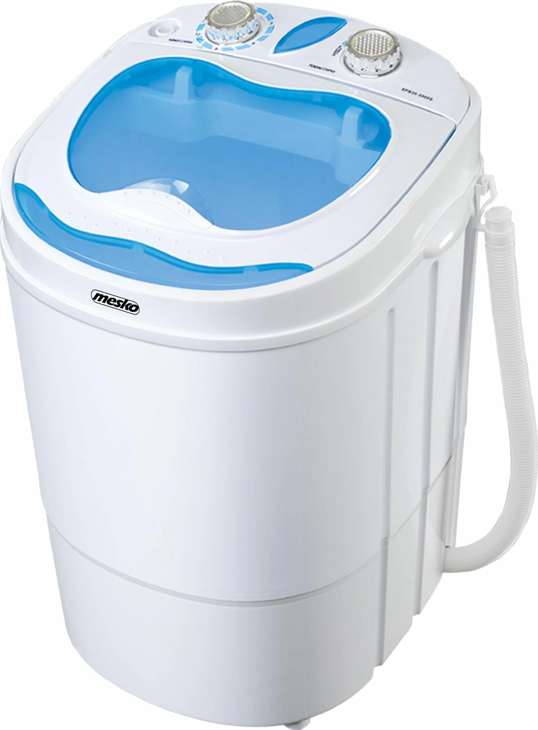 Mini lavatriçe me centrifugë Mesko MS 8053, 3 kg larje / 1 kg shtrydhje, 580 W, e bardhë