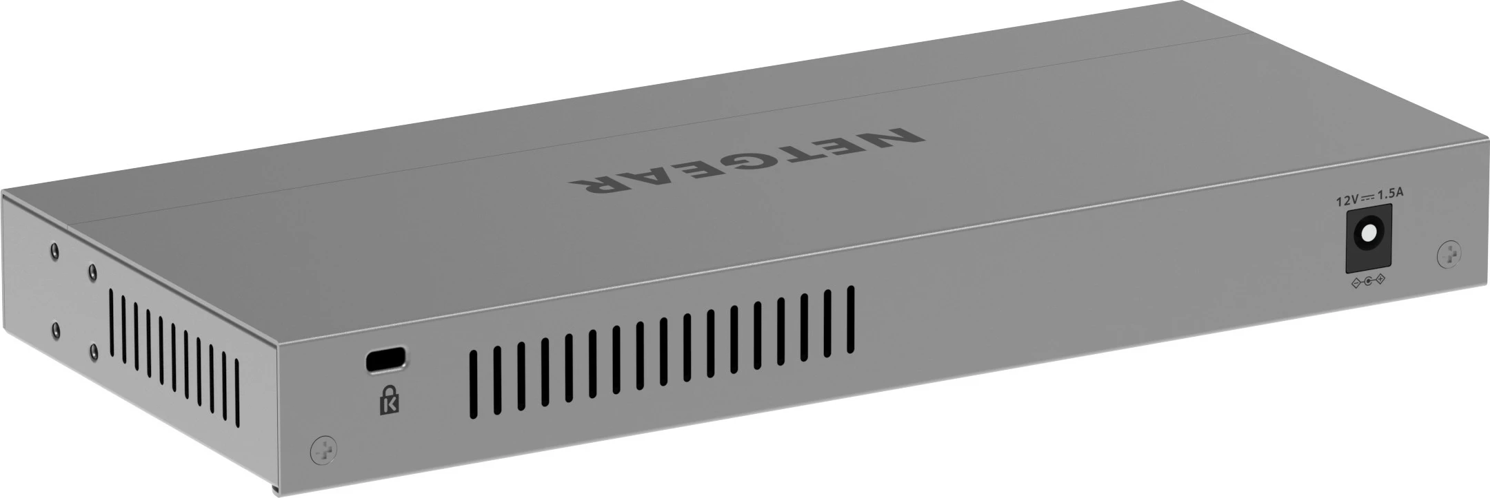 Switch NETGEAR GS108MX, 8 porte Gigabit, 1 portë 10G, kasë metalike