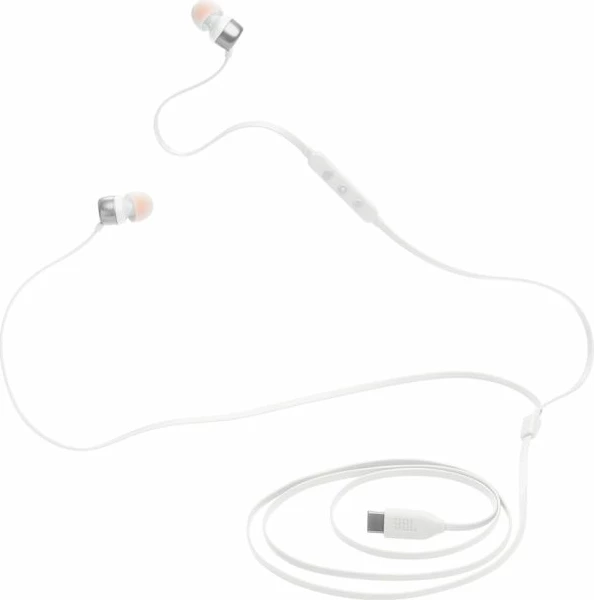 Kufje me kabllo USB-C JBL Tune 310C, me mikrofon, të bardha