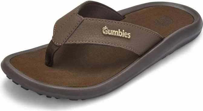 Papuqe për meshkuj Gumbies, kafe [Madhësia: 47]