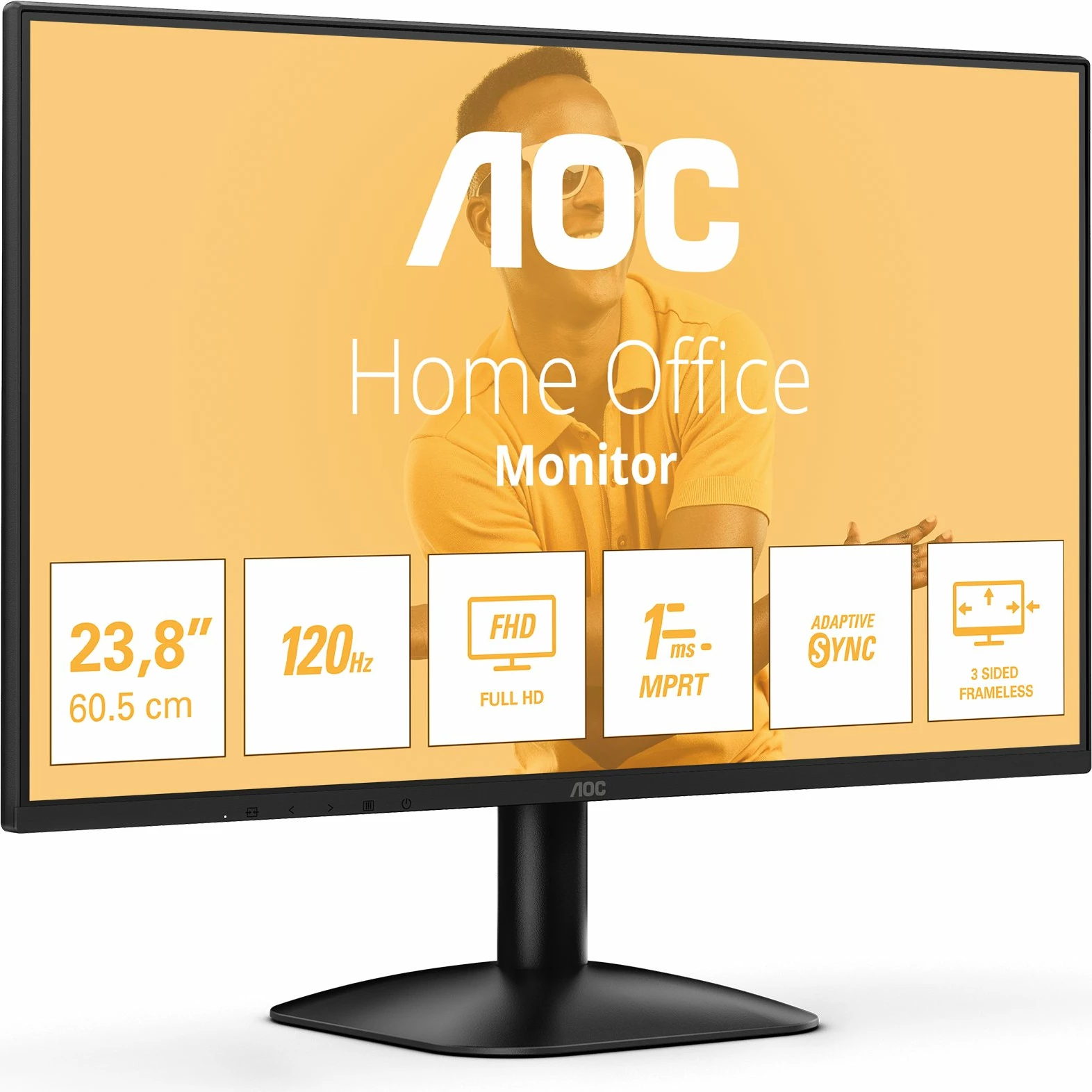 Monitor AOC 24B31H 23.8\" IPS Full HD 120Hz Adaptive-Sync, zi