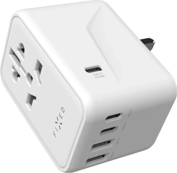 Karikues Fixed 3x USB-C + 2x USB-A 65W i bardhë