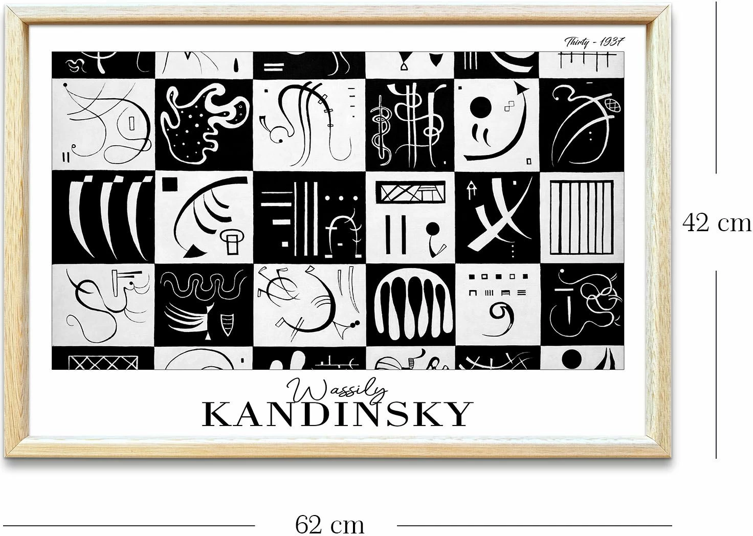 Pikturë dekorative me kornizë Wallity, 4262AHSKANDINSKY-027