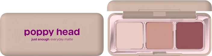 Paletë për sy Poppy Head Just Enough Everyday Matte 01 Mauve On për femra, 4.8g