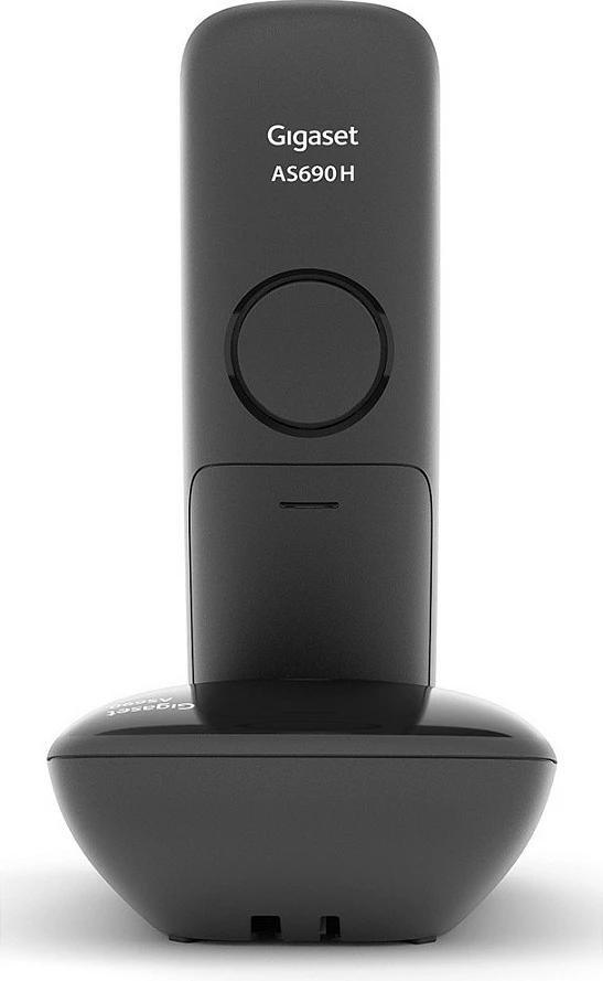 Telefon Gigaset AS690 Duo, Analog/DECT, Wireless, Speakerphone, 100 kontakte, ID thirrës, e zezë